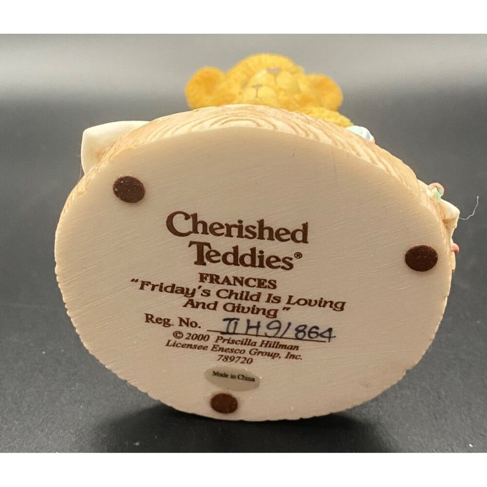 Lot of 7 Cherished Teddies Figurine Collection Monday through Sunday ‘s Child - Picture 11 of 16